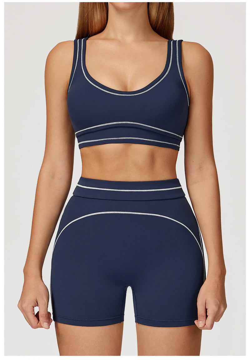 High Fitness Sports Bra Lines Yoga Top Women Fitness Bra Gym Active Wear Backless Workout Push-up Fitness Bras Running Underwear