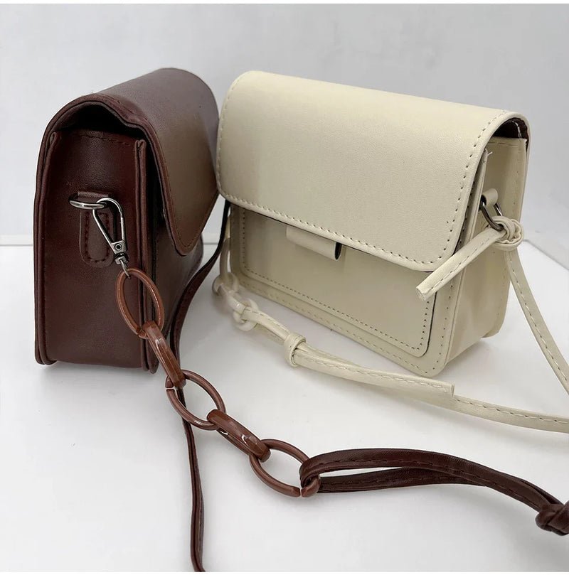 Fashion Brand Women's Small Crossbody Bag | Lightweight PU Leather Messenger Bag (Flap Handbag Purse, Summer Travel Bag for Female)