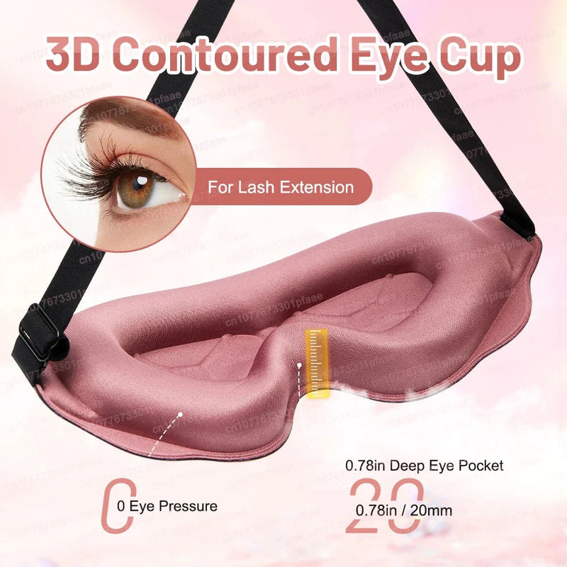 3D Sleep Mask – Memory Foam Eyeshade