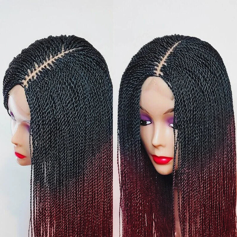Senegalese Twist Wig | Micro Million Twists | Afro Braided Wig | Glueless Lace Front