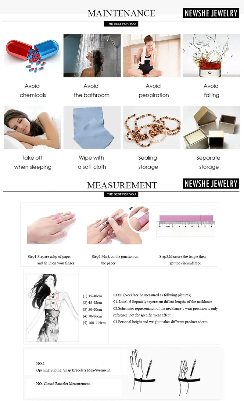 Newshe 2 Pieces Tear Drop Shape Engagement Ring Wedding Band for Women 925 Silver Bridal Jewelry High Grade Cubic Zircons