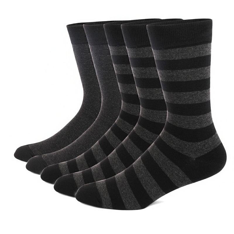 5 Pairs Argyle Breathable Men's Dress Socks Plus large Size High Quality Combed Cotton
