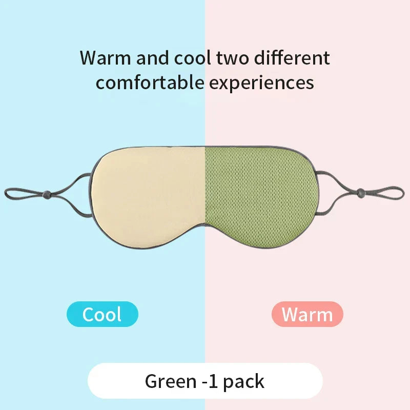 Korean Style Ice Silk Dual-Use Travel Eye Mask