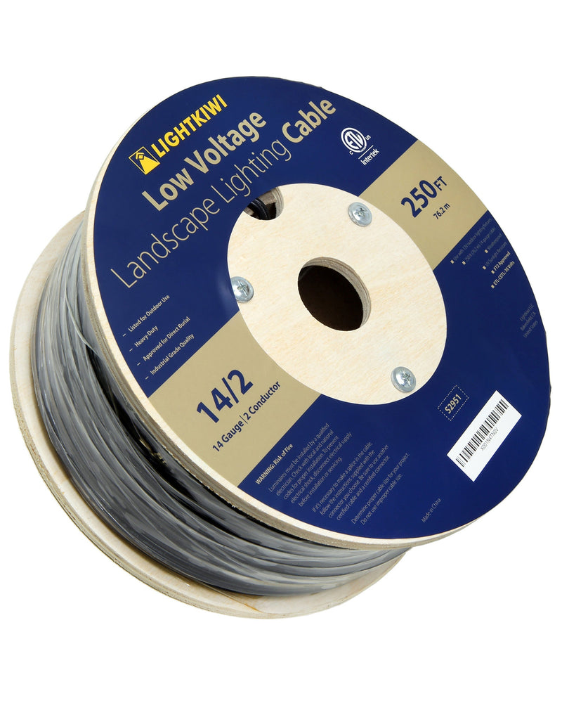 250ft Low Voltage Wire - 14/2 Landscape Lighting Direct Burial