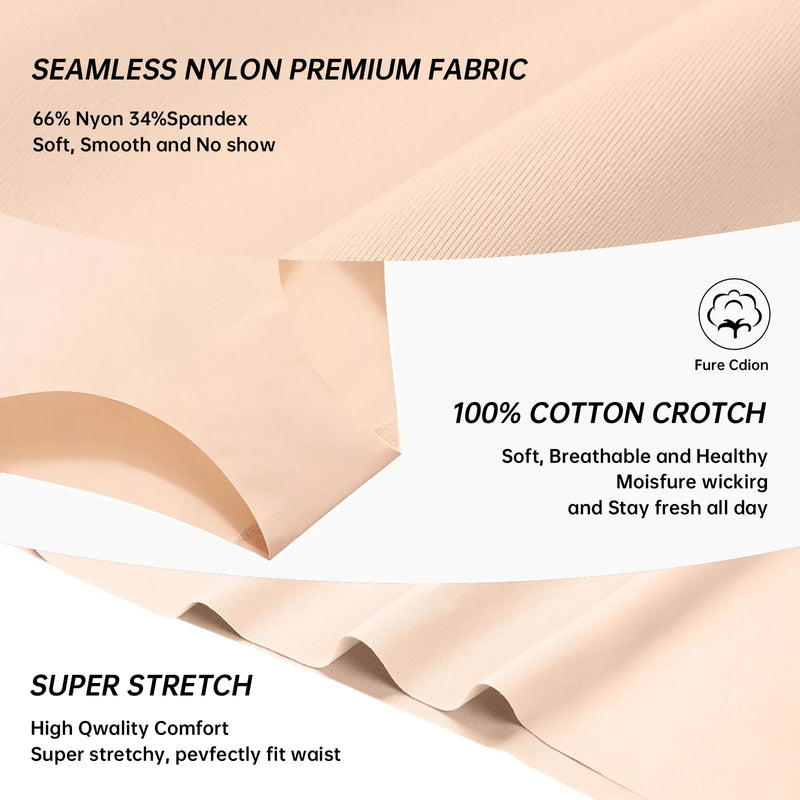 Women Sexy Panties Lingerie  High Waist Seamless Underwear Breathable Comfort Briefs S-2XL Thong