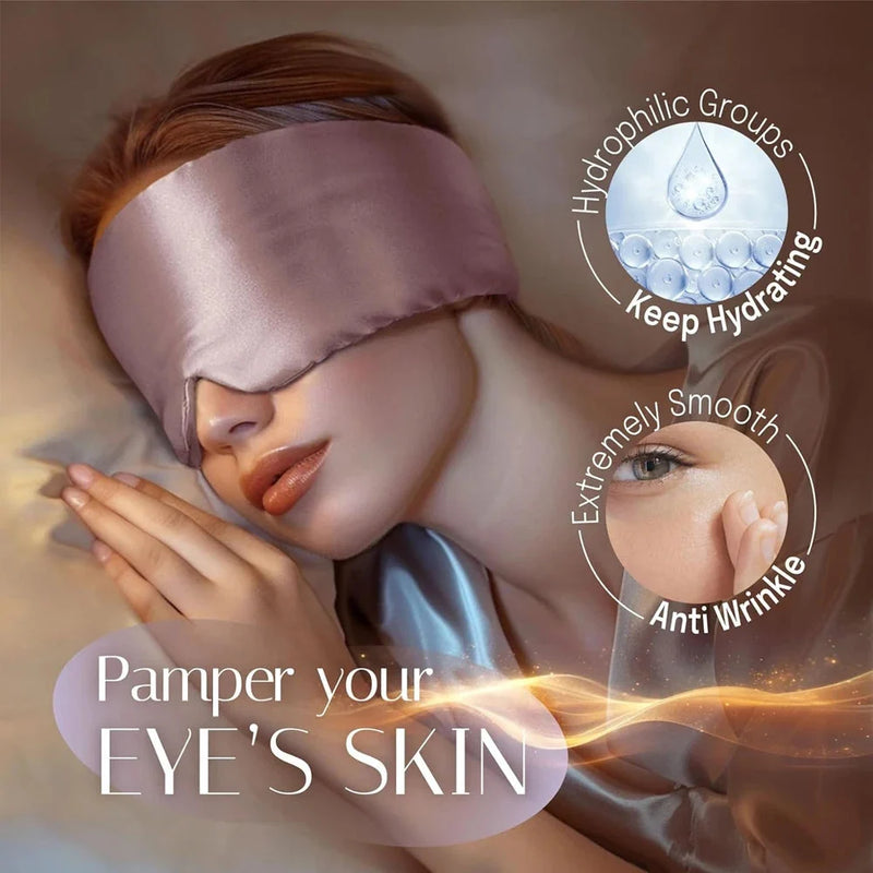 Mulberry Silk Sleeping Mask – Soft Padded Light-Blocking Eye Mask
