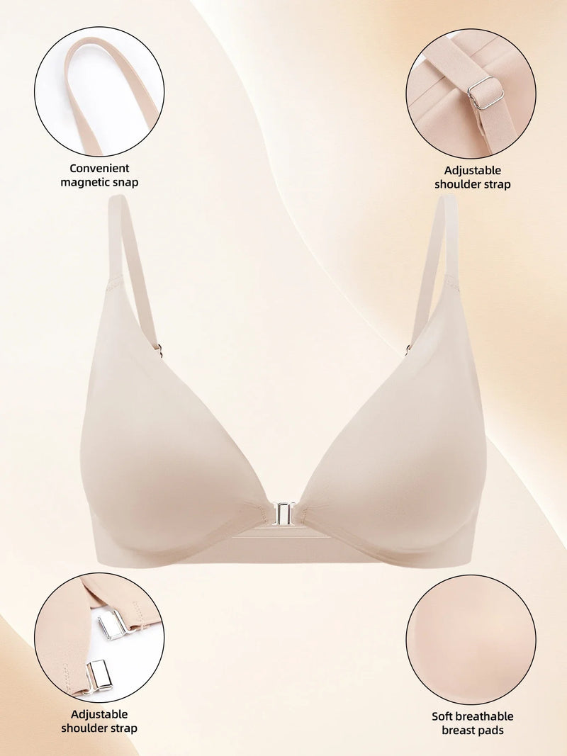 American Women's High Waist Seamless Bra and Panties Set Underwear Breathable Comfort Briefs S-2XL Thong Soft Underwear