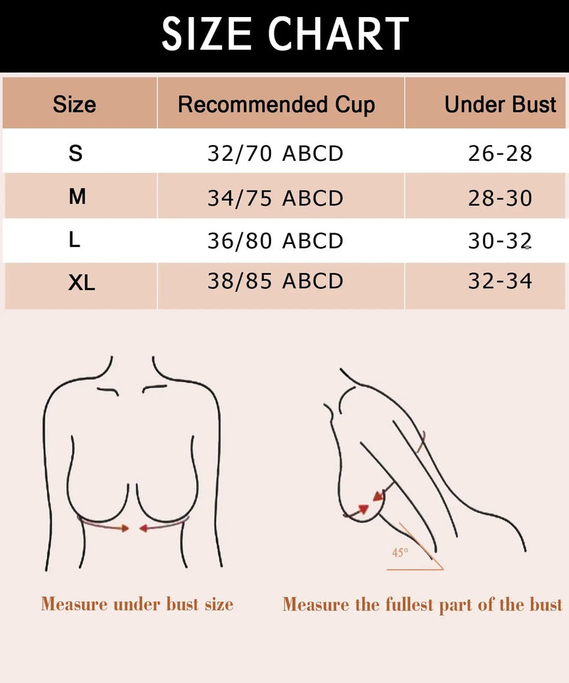 Women Sexy Lingerie Invisible Bra Deep U Plunge Bras Backless Top for Dresses, Transparent Strap Push Up Back Sling Underwear
