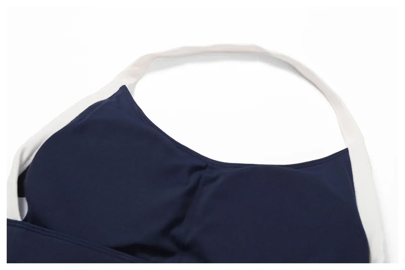 Women's Neck Hanging Back Beauty Yoga Bra Quick Drying Sports Underwear Gym Push Up Workout High-intensity Running Fitness Vest