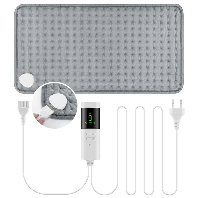 30*60cm Electric Heating Pads for Back Neck Shoulder Home Office Washable Winter Warm Blanket 4 Timer 9 Temperature Control