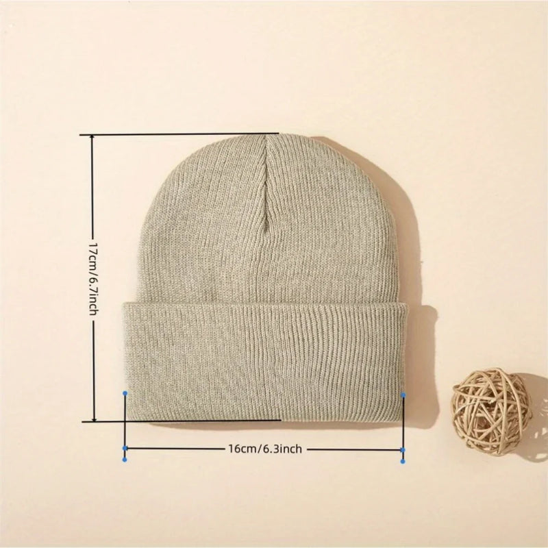 4pcs Winter Warm Knitted Baby Hat Knit Cuffed Beanie for Boys and Girls