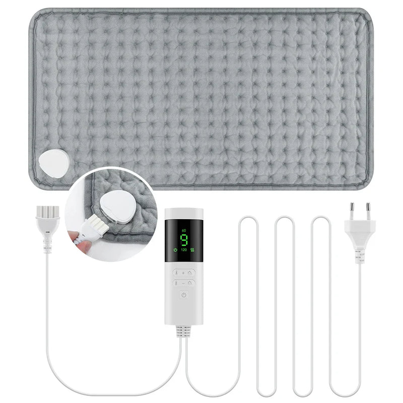 30*60cm Electric Heating Pads for Back Neck Shoulder Home Office Washable Winter Warm Blanket 4 Timer 9 Temperature Control