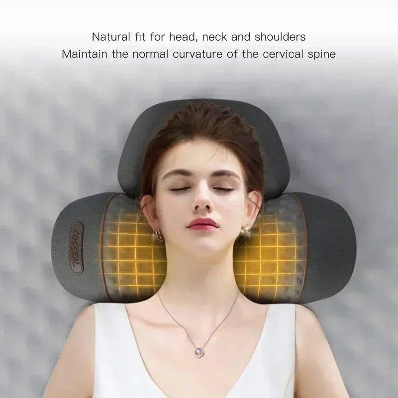 💆‍♂️ Electric Neck Massager Pillow – Heated Cervical Support with Vibration
