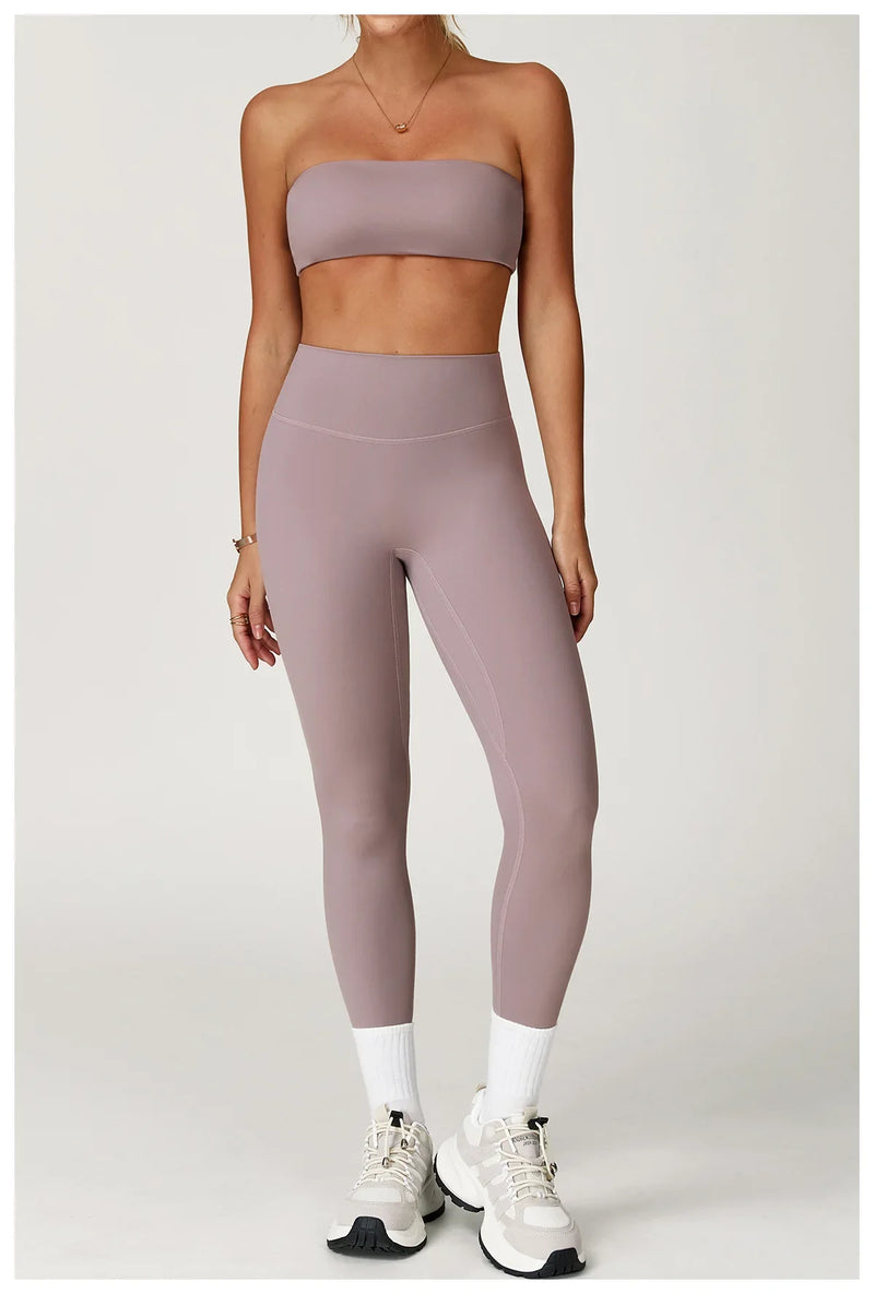 Yoga Set 2PCS Fitness Suit Women's Tracksuit Sportswear Workout Sports Bra High Waist Leggings Gym Clothing Sports Shorts Suits