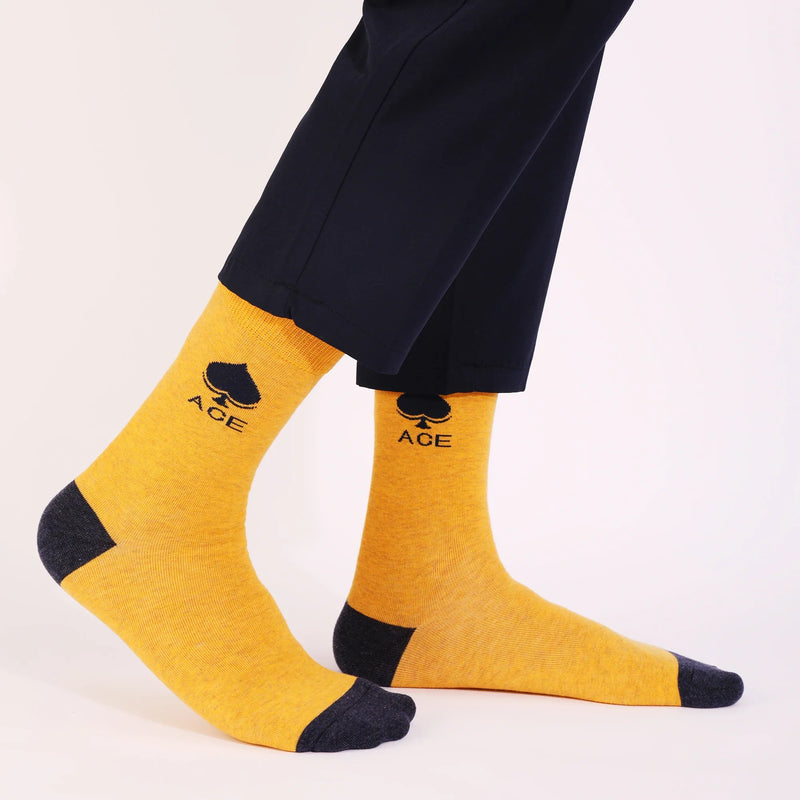 1Pairs Men's Fun Cool Breathable CottonCasual Socks Fun Patterns