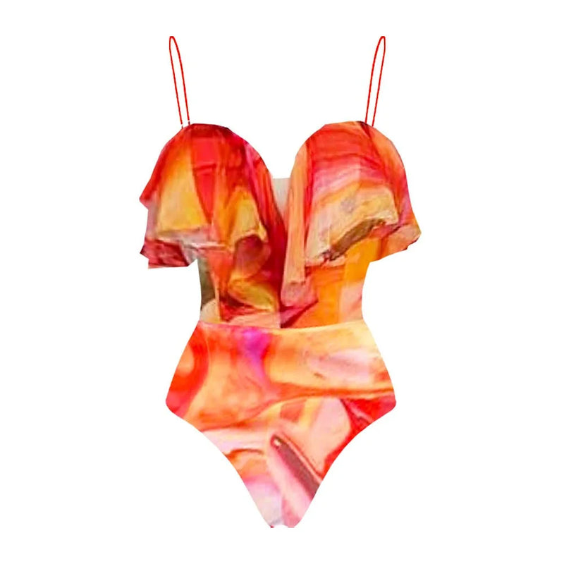 Floral 2Pcs Sexy Swimsuit 2026 Bandeau Biquini Women Bikini Push Up  Swimwear Female Swim Suits Cover Up Bathingsuit Beachwear