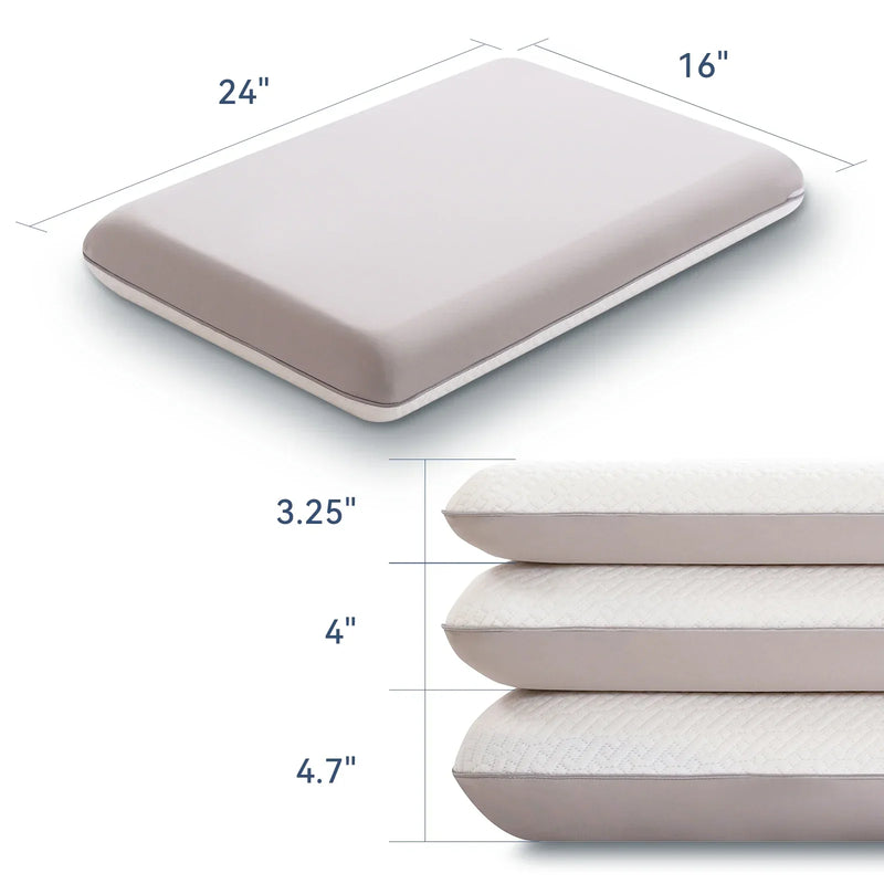 Dual-Sided Memory Foam Ergonomic Pillow for Neck Support
