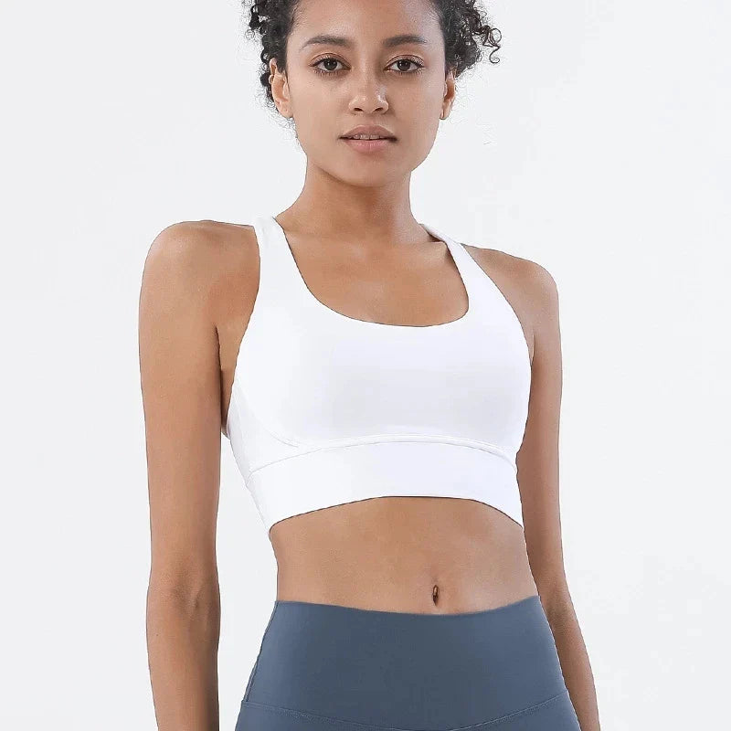 Women Fitness Yoga Bras Race Back Sports Bras Nylon Top Women Bra Sexy Breathable Underwear For Women Gym