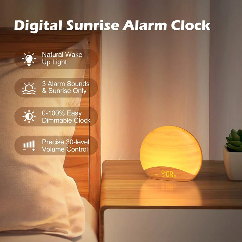 Sound machine sunrise alarm clock