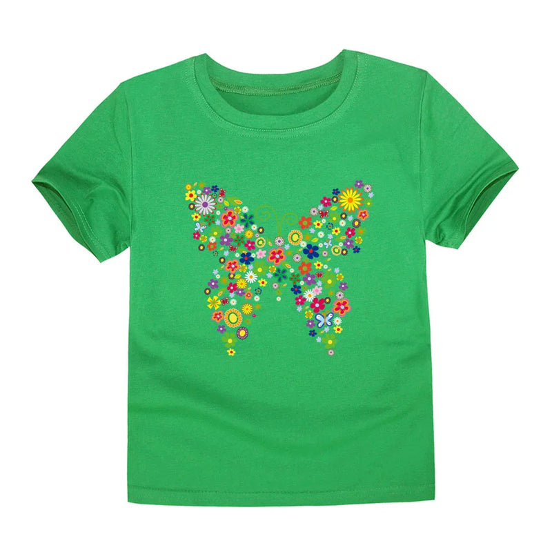 100% Cotton Toddler Girl T- Shirts
