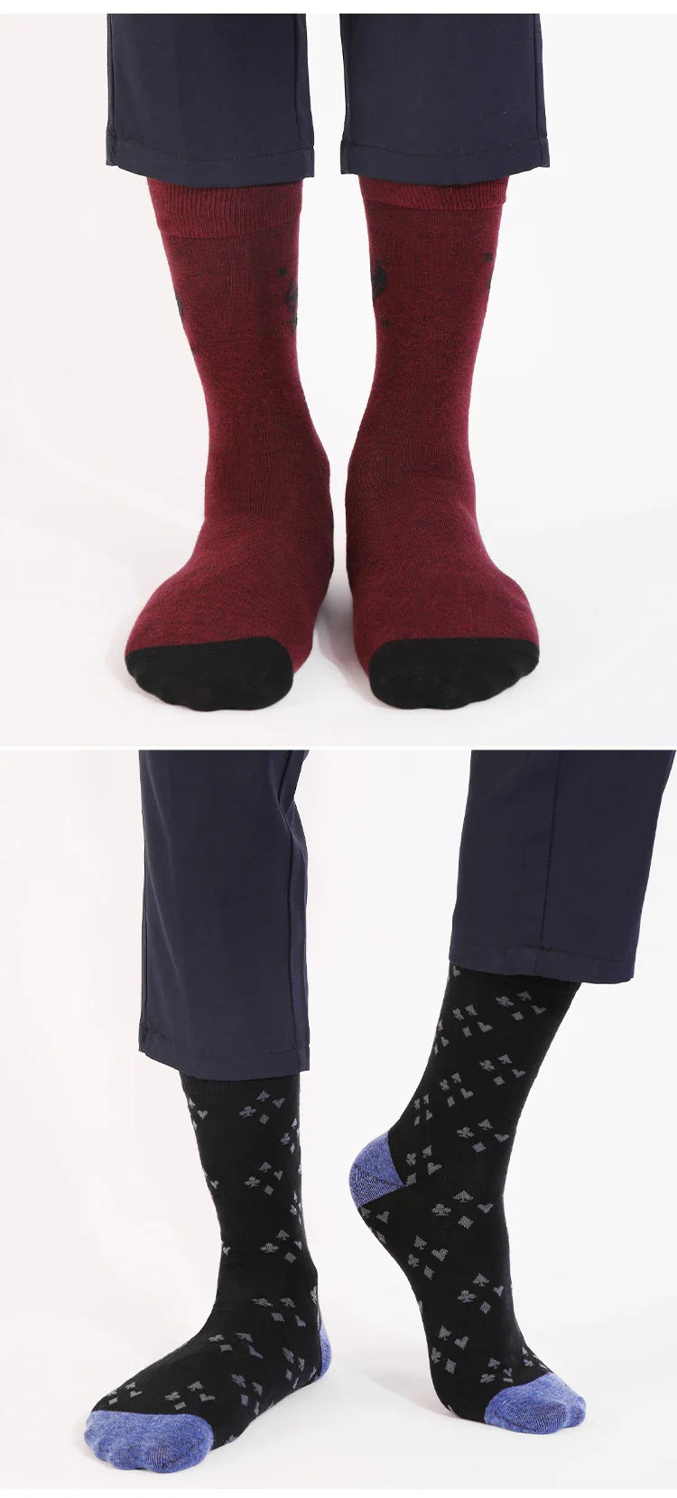 1Pairs Men's Fun Cool Breathable CottonCasual Socks Fun Patterns