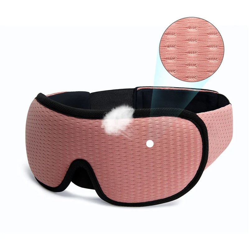 3D Sleeping Mask – Soft Padded Eye Shade with Light Blockout