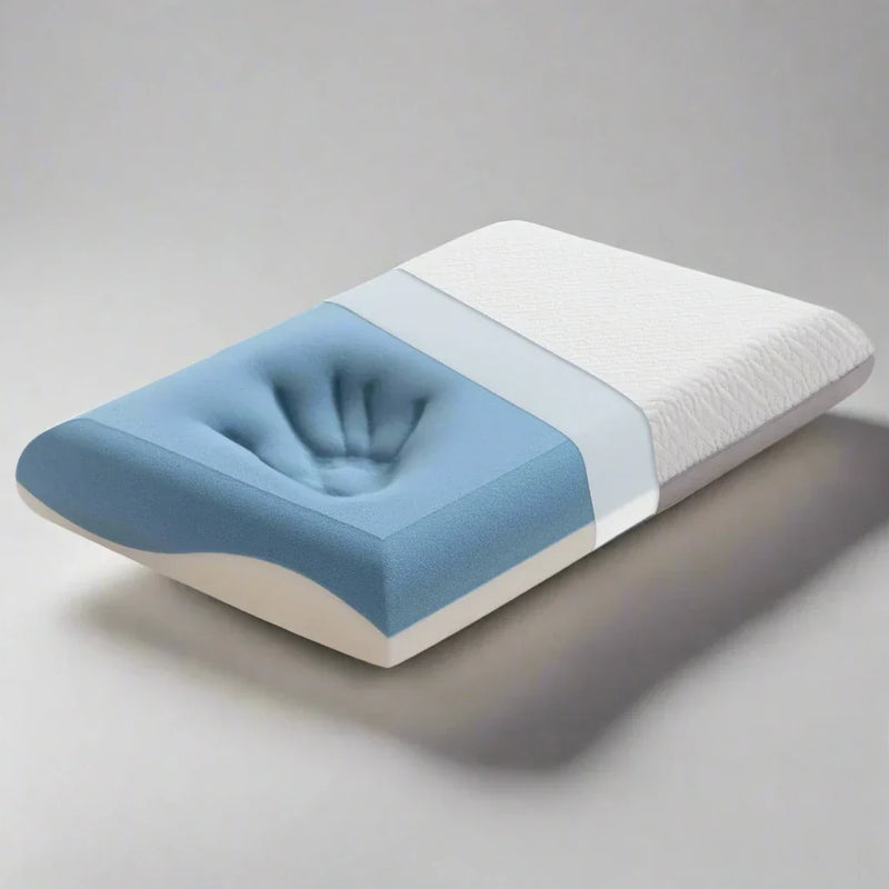 Dual-Sided Memory Foam Ergonomic Pillow for Neck Support