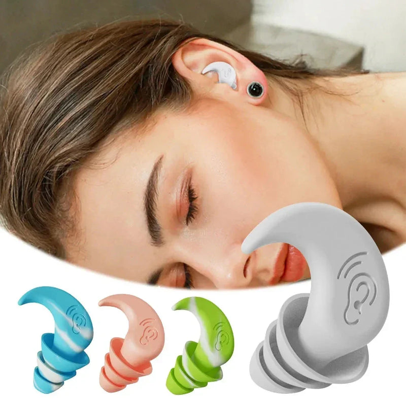 🔇 Anti-Noise Silicone Earplugs