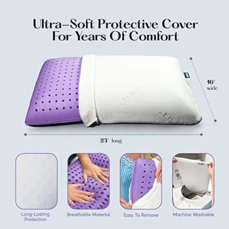 Lavender Infused Memory Foam Cooling Pillow