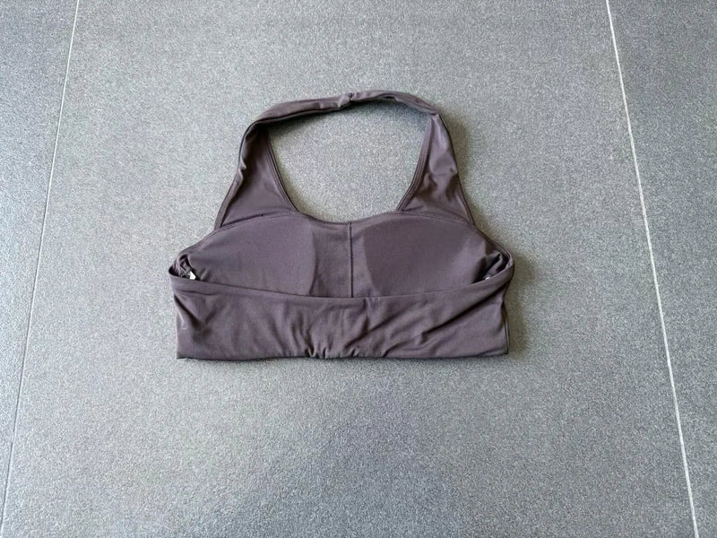 Sexy Fitness Bra Women Sports Sports Bra Halter Top High Support Push-up Open Back Running Gym Wear Yoga Bra Workout Underwear