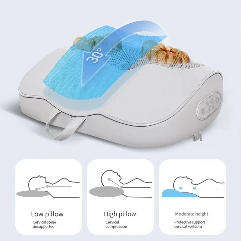 Heated Shiatsu Massage Pillow with Infrared Therapy