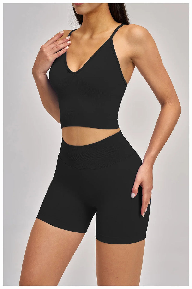 Seamless Sports Bra Women Shockproof Fitness Tops Push Up Gym Crop Top Brassiere Sport Bras Gym Workout Top Breathable Yoga Bra