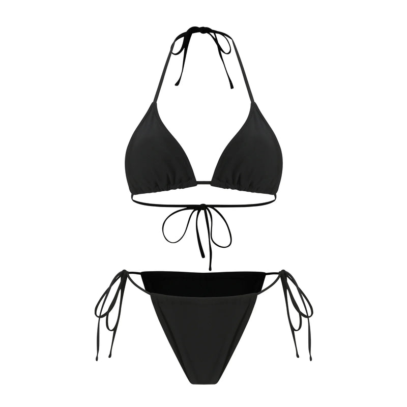 Sexy Hole Out Mesh Long Sleeve Dress 3 Piece Bikini Set 2026 Women Black Push Up Bra Thong Swimsuit Beach Bathing Suit Swimwear