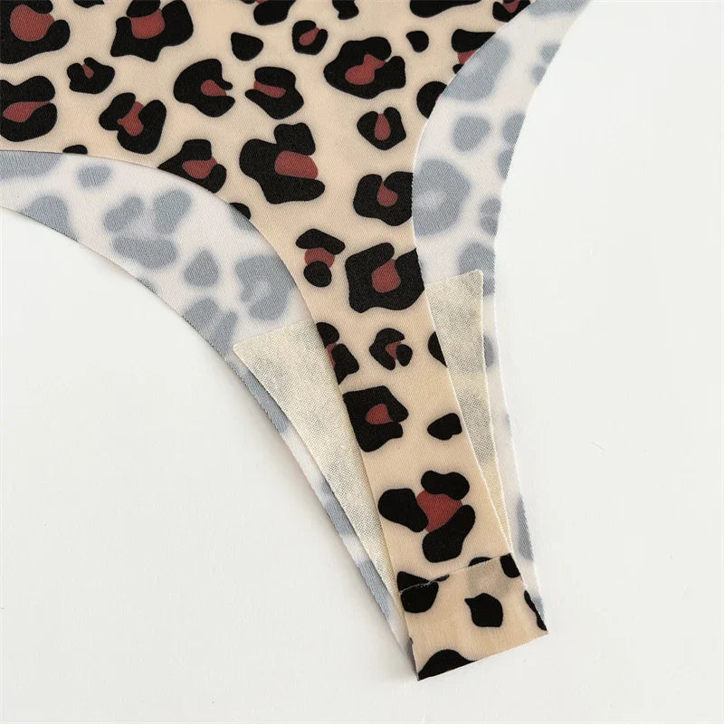 3Pcs Women G-string Seamless Sweet Fruit Thongs Low-waist Panties Ladies Soft Cute Thongs Female S-XL T-Back Panties Underwear
