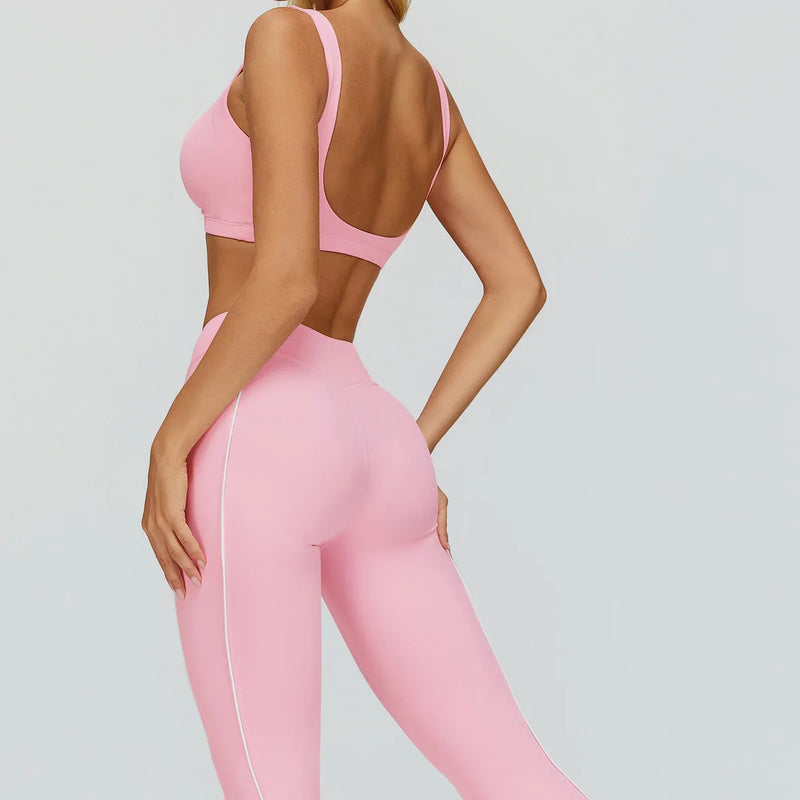 Women Yoga Set 2/3PCS Gym Clothes Long Sleeved Sportswear Yoga Suits Fitness Tracksuits Sport Outfits Crop Tank Bra Gym Leggings