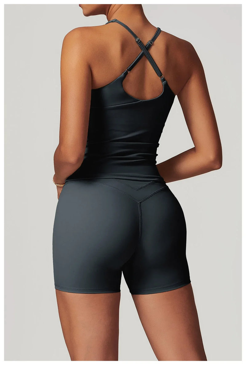 mikeyoga Breathable Sports Bra Fitness Top Women Underwear Yoga Bra Shockproof Crop Top Push Up Vest Sport Bra Gym Workout Top