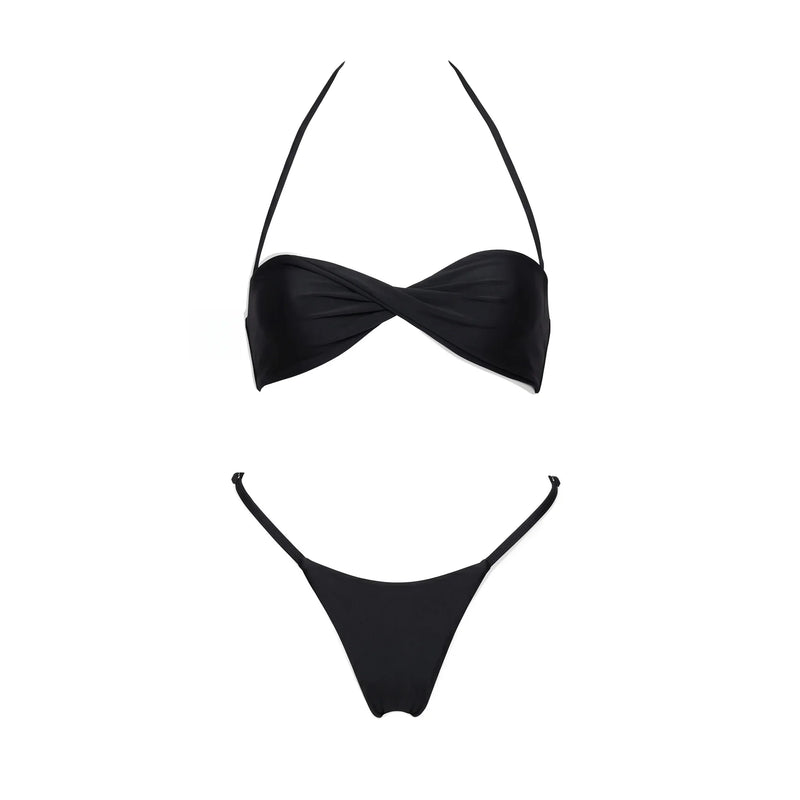 2026 2Pcs Sexy Women One Piece Swimsuit Female Push Up Swimwear Biquini  High Cut Monokini Solid Swim Suit Bathingsuit Beachwear