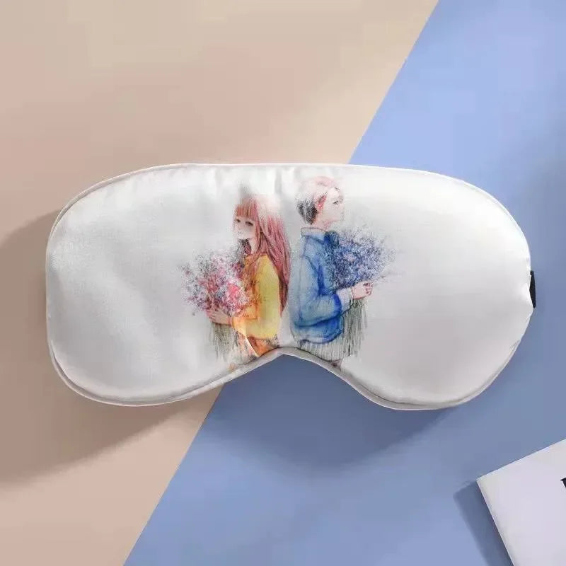 Silk Sleep Mask USB Heated Eye Cover