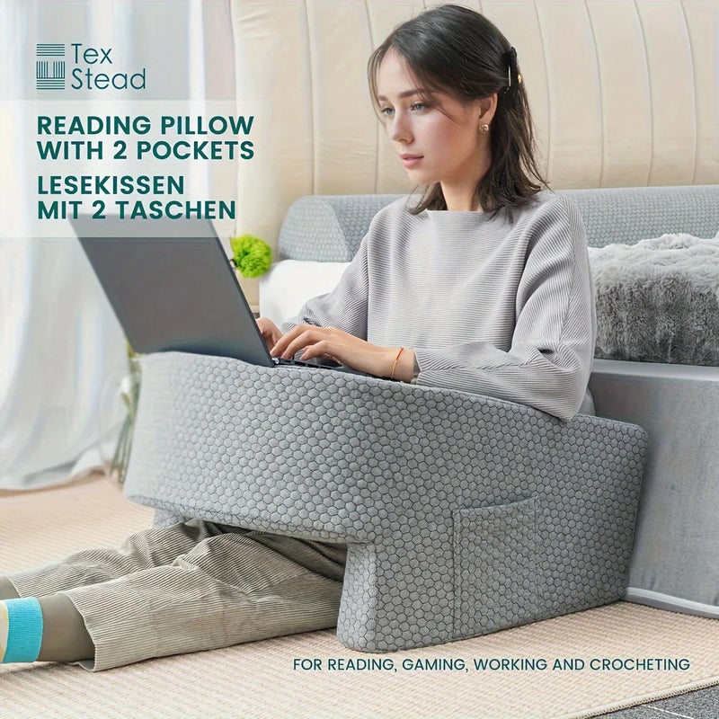 Gaming Armrest Pillow – Oversized Memory Foam Reading Cushion