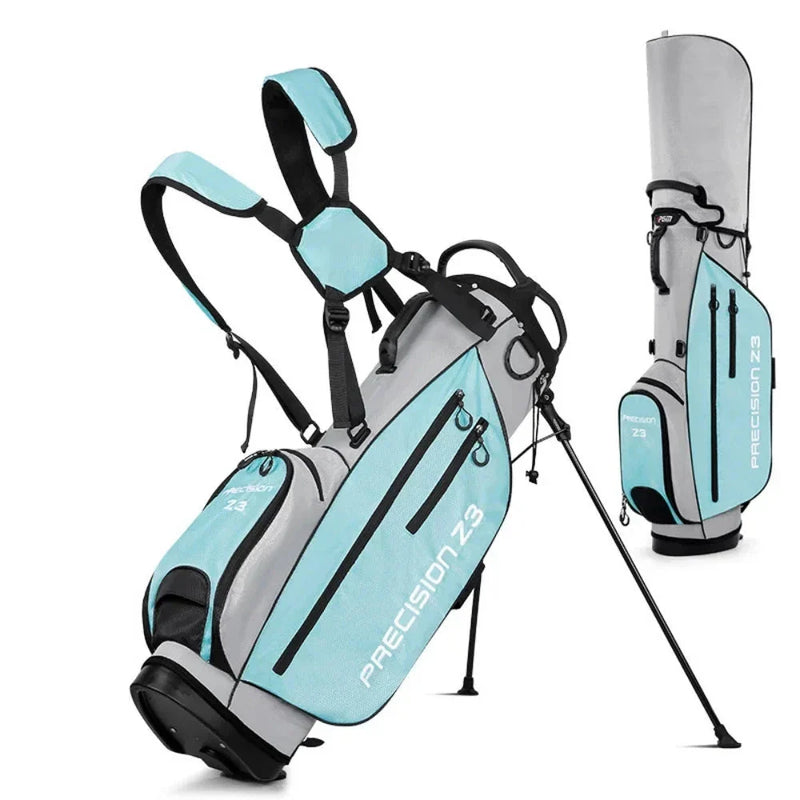 Durable Nylon Golf Bag with Convenient Club Stand