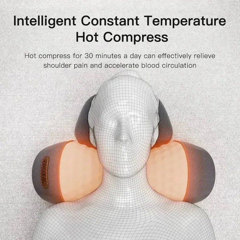 💆‍♂️ Electric Neck Massager Pillow – Heated Cervical Support with Vibration