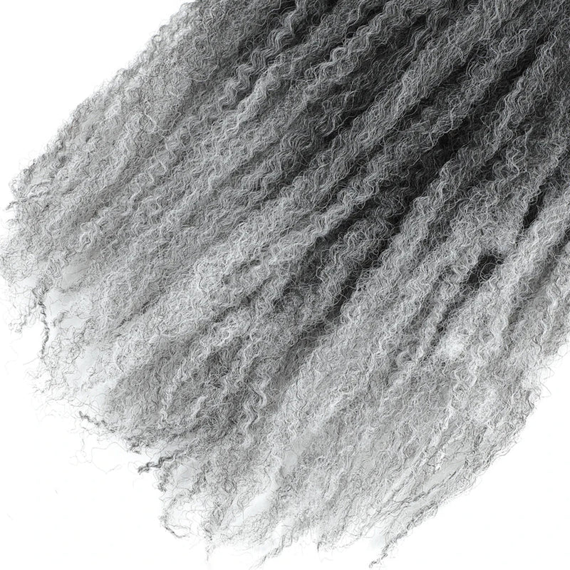 18" Marley Twist Braiding Hair | Crochet Braids | Afro Twist Kinky Hair Extensions | Ombre Colors | 30 Strands/Pack