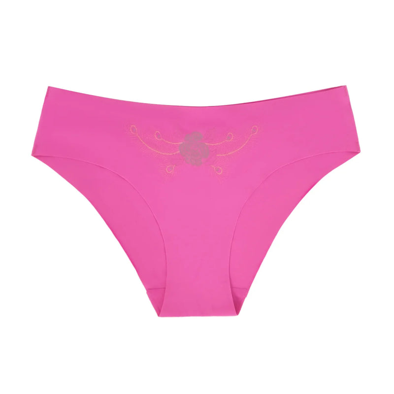 5pcs Ultra-thin Seamless Underwear Women's Invisible Panties Sexy Ice Silk Briefs Low Waist Breathable Stretchy Soft Lingerie