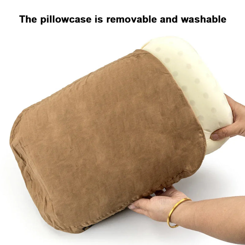 Memory foam pillow for neck pain