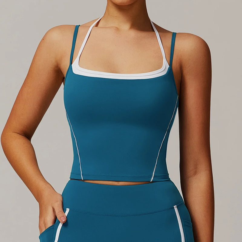 Breathable Sports Bra Women Shockproof Fitness Tops Push Up Gym Crop Top Brassiere Sport Bras Gym Workout Top Seamless Yoga Bra