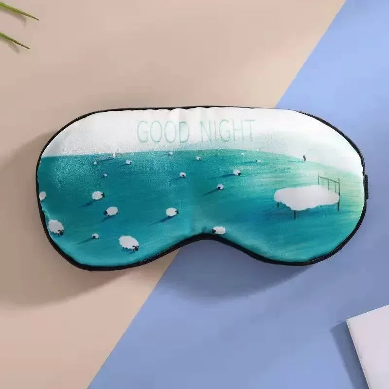 Silk Sleep Mask USB Heated Eye Cover