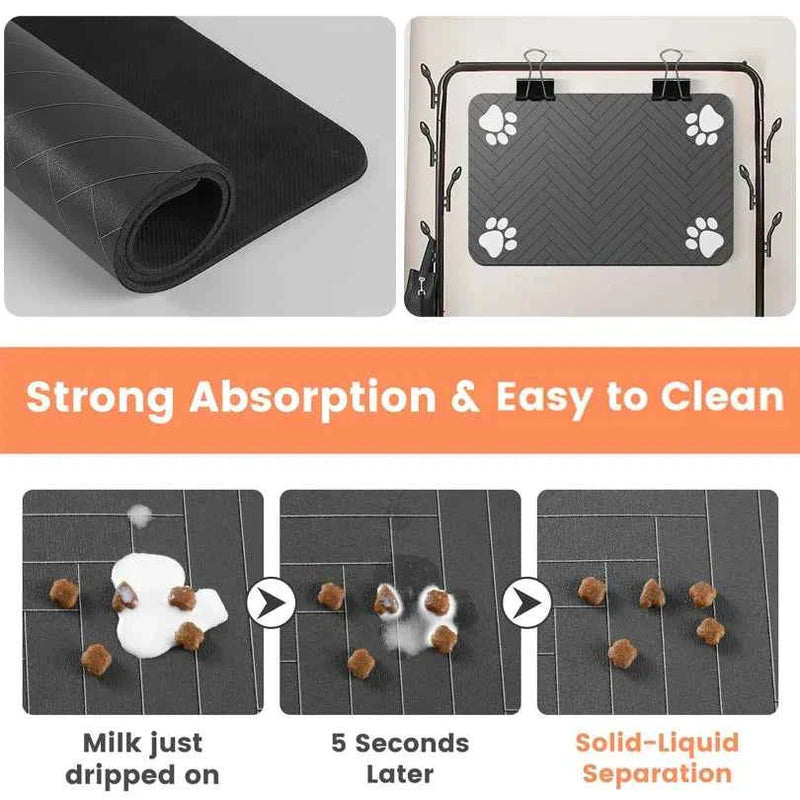Waterproof Pet Feeding Mat for Clean Floors