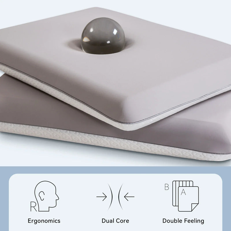 Dual-Sided Memory Foam Ergonomic Pillow for Neck Support