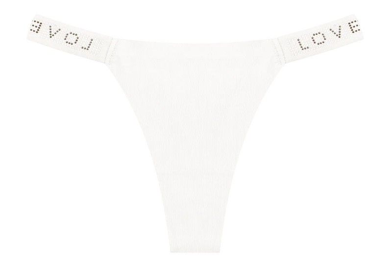 New Women's Smooth Low Waist Sexy Panties Women Thongs Rhinestones Letter Diamonds G-string Sports Thong Briefs T-back Shiny
