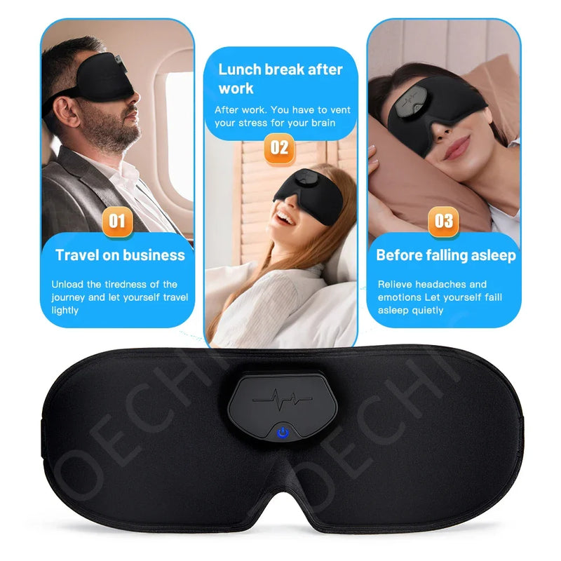 Smart EMS Head Massager Sleep Mask Migraine Relief